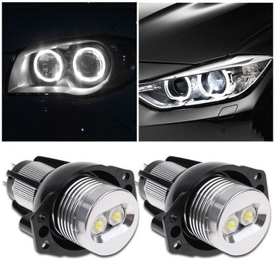 2* LED Angel Eyes Für BMW E90 E91 XENON WEISS Standlicht Für BMW Corona Ringe 0