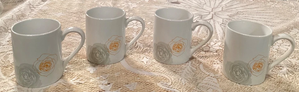 Juego de 4 tazas de café Corelle Coordinates Soliel Roses Foto 2 de 4