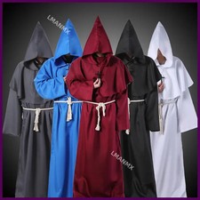New Halloween Men Medieval Monk Robes Monk Costumes Wizard Costumes Priest