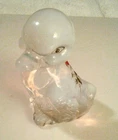 FENTON ART GLASS Opalescent Hand Painted Artist Signed  Duck