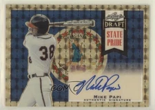 2013 Leaf Metal Draft State Pride Gold Prismatic 1/1 Mike Papi #SP-MP1 Auto 3j7