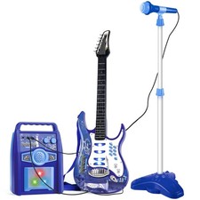 Musical Guitar Play Set,Adjustable Height Microphone,Amplifier Set with Stand...