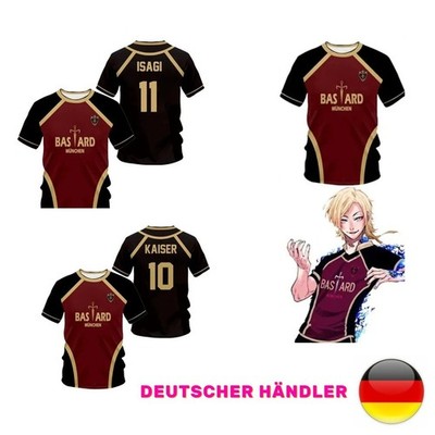 Blue Lock Bastard München Trikots | Anime Trikot für Fans Isagi Kaiser