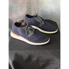 Wolf  Shepherd Swiftknit Navy Knit Hybrid Oxford Dress Shoes - Mens 8/Womens 10