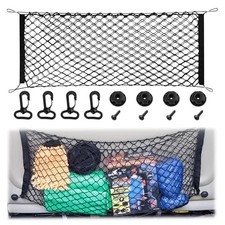 Cargo Net, Premium Dual-Layer Nylon Cargo Net for SUV, 51.2x17.7 Inch