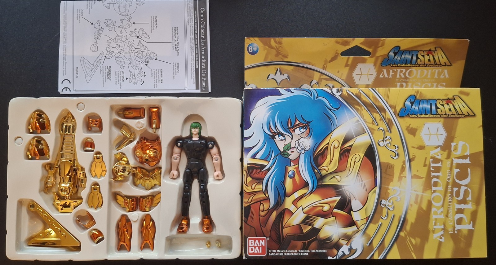 Saint Seiya Myth Cloth Afrodita de Piscis Bandai 2006 Die-Cast Completo