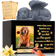 Handmade Pet Urns for Dog or Cat,Wooden Waterproof Memorial Pet Keepsakes Urns,P