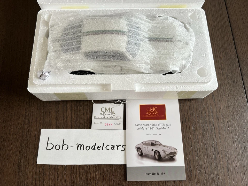 CMC M-139 - 1:18 - Aston Marin DB4 Zagato - Le Mans 1961 - Mint Condition - Immagine 2 di 4