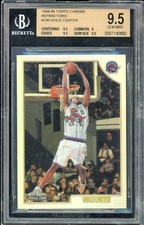 1998-99 Topps Chrome Refractor #199 Vince Carter RC Raptors BGS 9.5 GEM MINT
