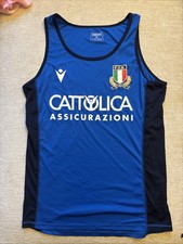 Canotta Italia Rugby Macron Uomo XL (veste come una media)