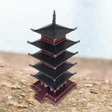 Miniature Pagoda Figurine Mini Pagoda Garden Statue Terrarium Ornament