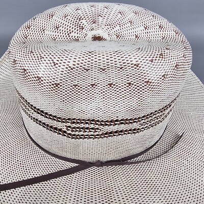Chapeau De Cowboy Paille MHT Panama 7 1/4 - Master Hatters Of Texas (occasion)