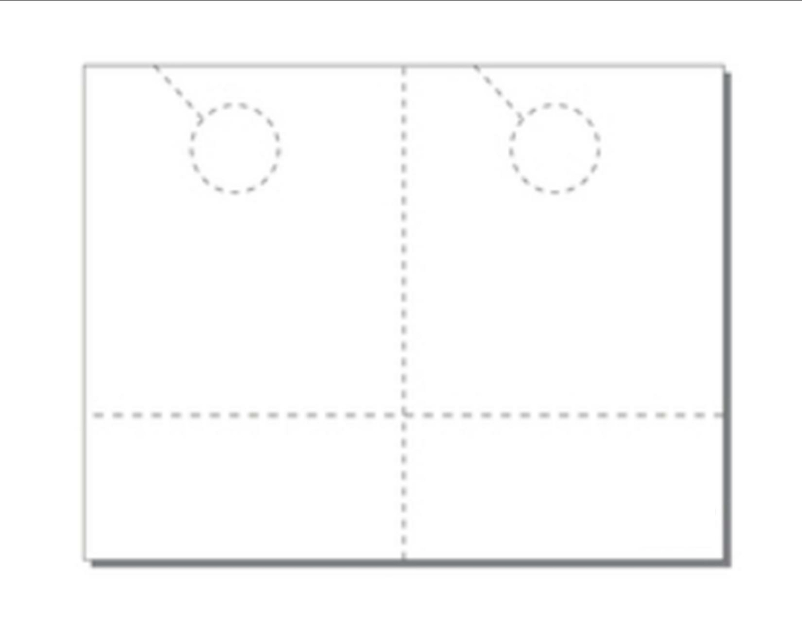 Jumbo 2-Up Perfed Door Hangers with Coupon on 8.5x11 White 67lb Vlm-250 Sheets