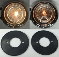 Pair Clear Glass Parking Light Assembly For 1947-48 Ford Cars 1942-47 Trucks Pair Clear Glass Parking Light Assembly For 1947-48 Ford Cars 1942-47 Trucks