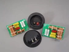 2 Way Crossover Pair 500 Watt High Power 6/8 Ohms & 2 Large  Round Terminal Cups