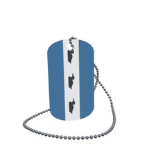 Dog Tag Flag Bunting Diemen Netherlands Dog Tag Aluminium 30 x 50mm