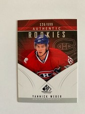2009-10 SP Game Used #101 Yannick Weber RC 126/699 - Montreal Canadiens