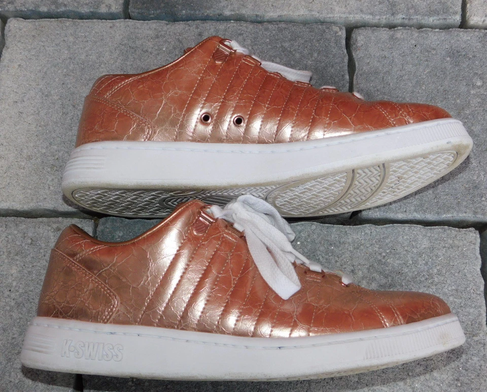 K-SWISS Lozan Aged Foil rose gold SNEAKERS EUR 42 size UK 8 us 10 shoes BRILLANT - Photo 3/4