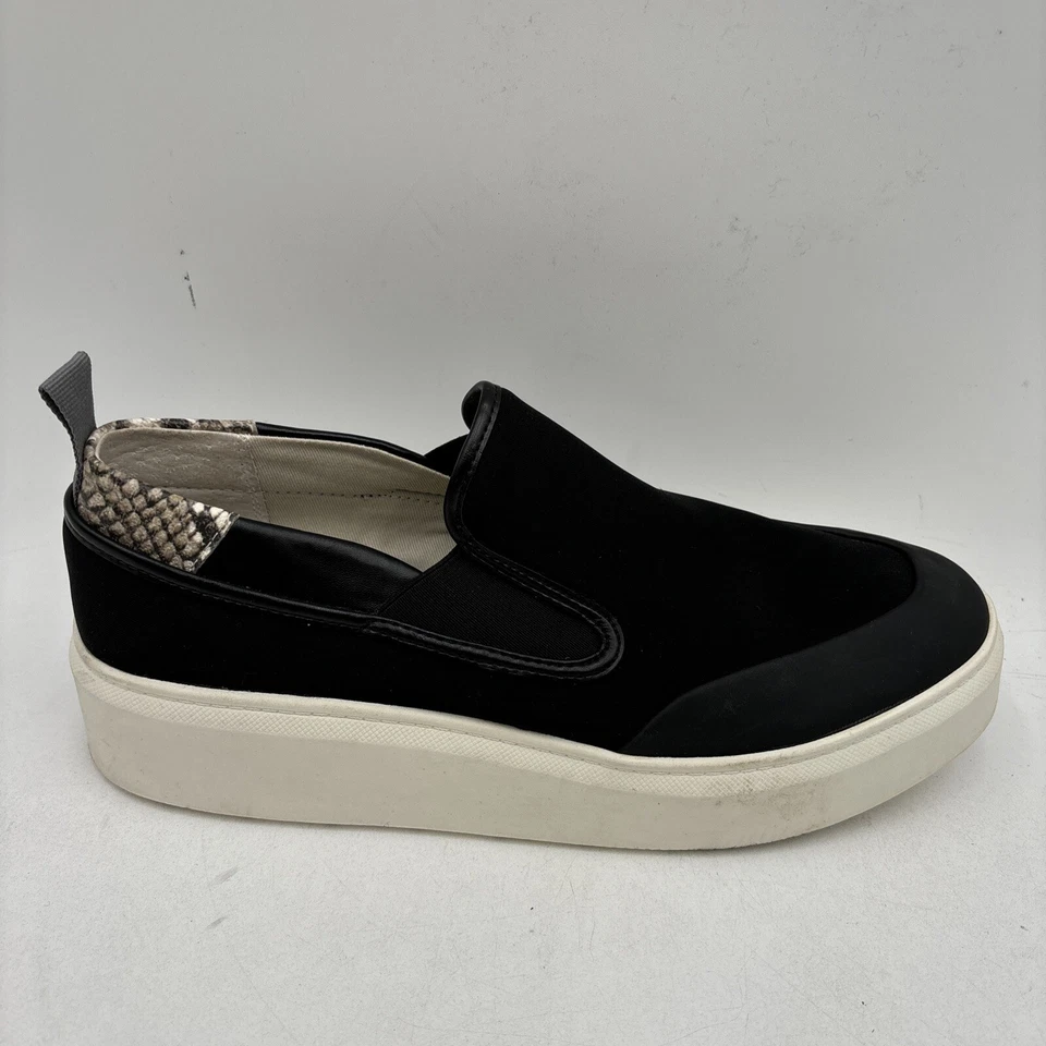 Tênis Feminino Franco Sarto LAZER Preto Tecido Slip On Plataforma Top Baixo 10M - Imagem 2 de 4