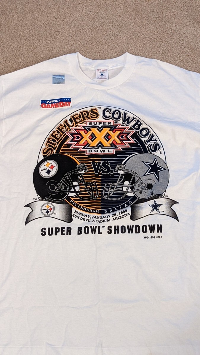 NFL 1996年 スーパーボウル Tシャツ カウボーイズ スティーラーズ 送料無料キャンペーン】 1996年 NFL スーパーボウル