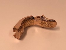 1911 Beavertail Grip Safety Stainless engraved rose gold plated .25 Radius
