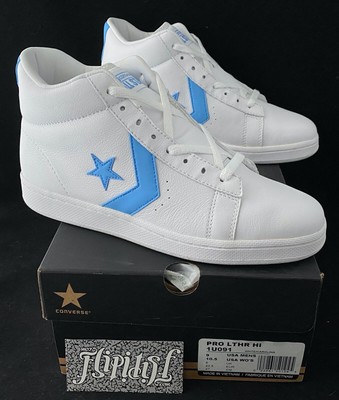 blue converse pro leather
