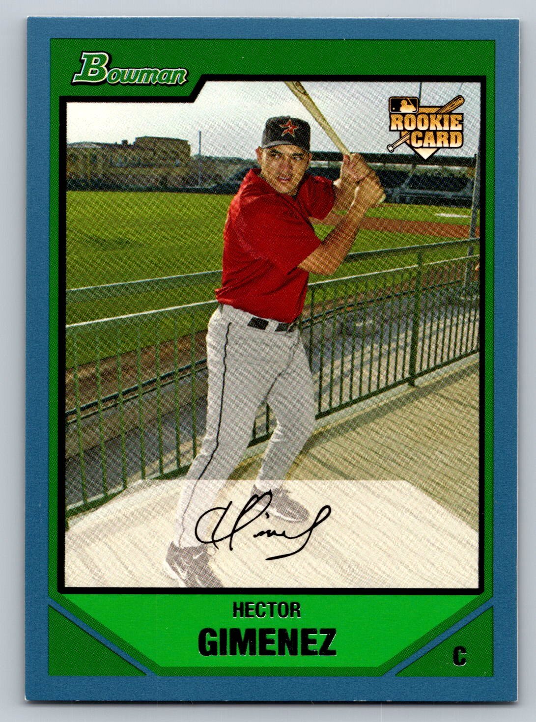2007 Bowman #205 Hector Gimenez Blue #/500