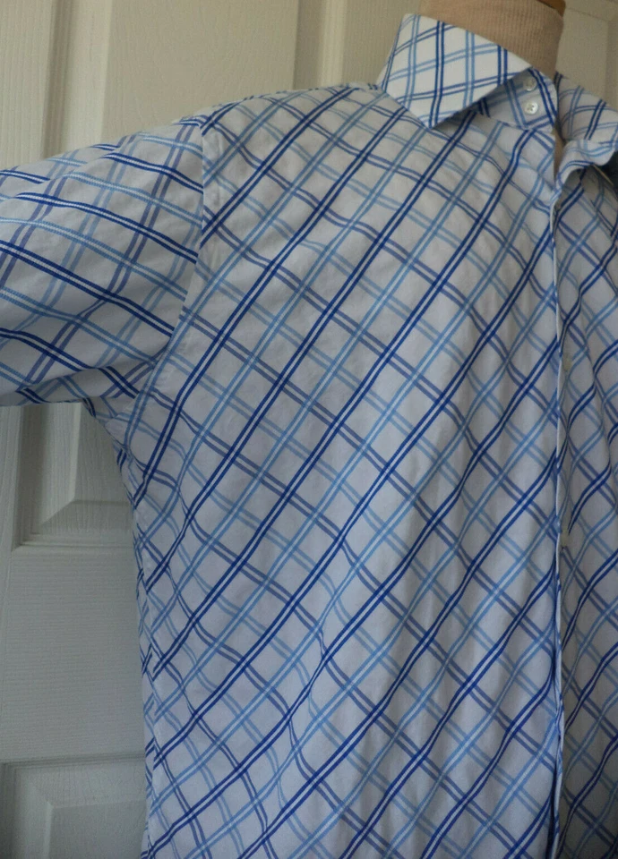 Banana Republic Geo Shirt Men's Size XL 17-17 1/2 100% Cotton - Image 3 of 4