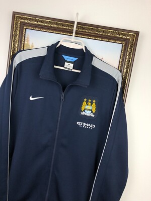 ウェア 97-99season manchester city nylon jacket Vintage Nike Manchester City Football Jacket Soccer Track