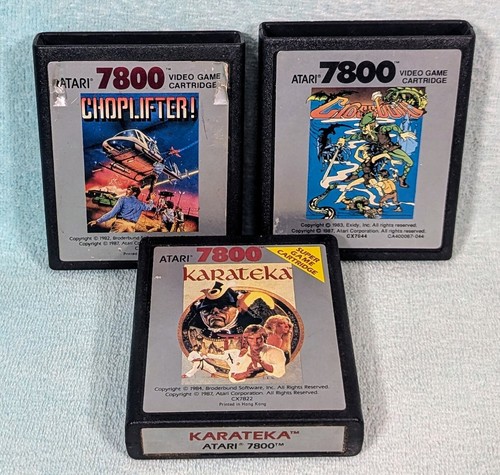 Atari 7800 Videospielkonsole mit Box, Handbuch & 3 Spielen - getestet & funktionsfähig! - Bild 3 von 17