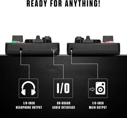 DJ2GO2 Touch Compact 2 Deck USB DJ Controller For Serato DJ with a Mixer - Picture 7 of 7