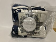 Winter Nights Reversible Velvet Plush To Sherpa Throw 50" x 60" Smarty Bear