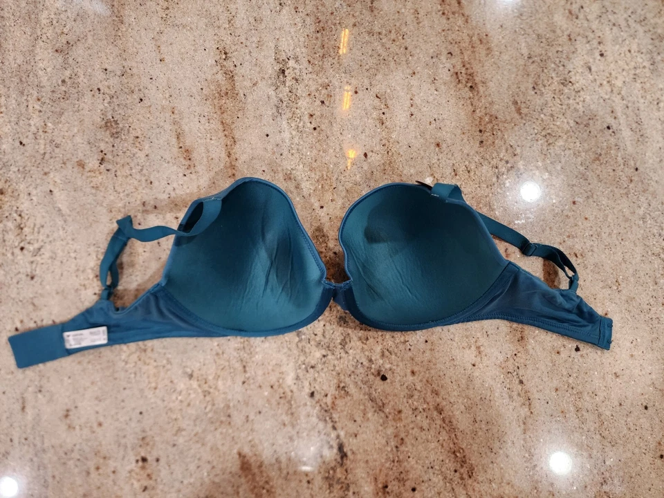 Nuevo sujetador push up para mujer WACOAL 858313 verde azulado libélula imprimación perfecta talla 34DDD Foto 4 de 4
