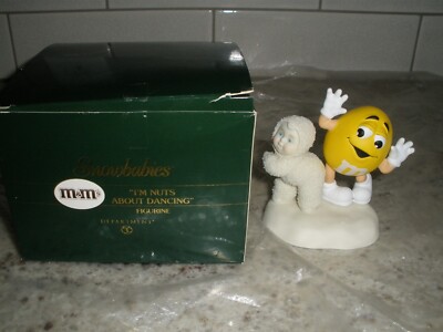 DEPARTMENT 56 SNOWBABIES M&M'S I'M NUTS ABOUT DANCING FIGURINE (T50)