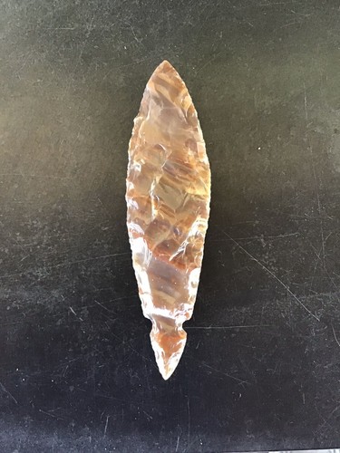 5in. Indian Arrowhead Replica Made From Flint. - Picture 2 of 12