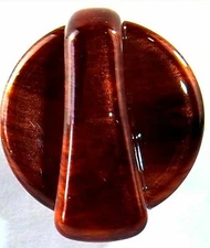 knob A/C heater air control wood grain plastic fits Peterbilt 1995-2005 EA.