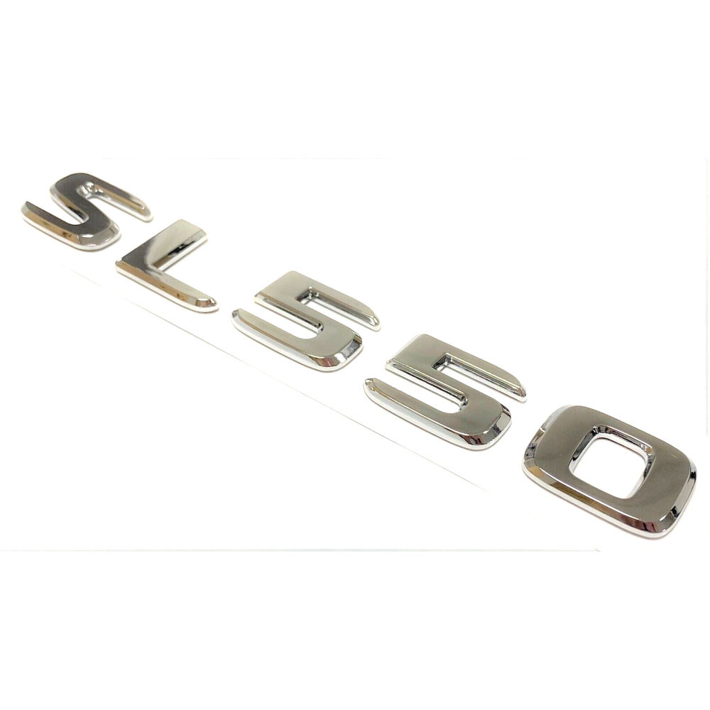 Chrome SL550 Rear Trunk Emblem Badge Decal Sticker