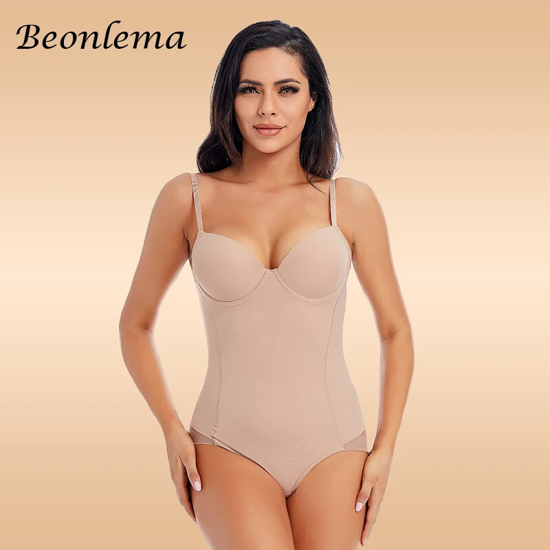 Bodysuit Women Shapewear Cup Compression Belly Sheath Waist Train Slim Underwear-image