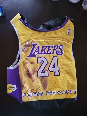 NBA Lakers Kobe Bryant 24 Mamba Jersey Backpack Double Sided