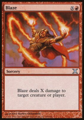 MTG Magic the Gathering Blaze (190/514) Tenth Edition LP