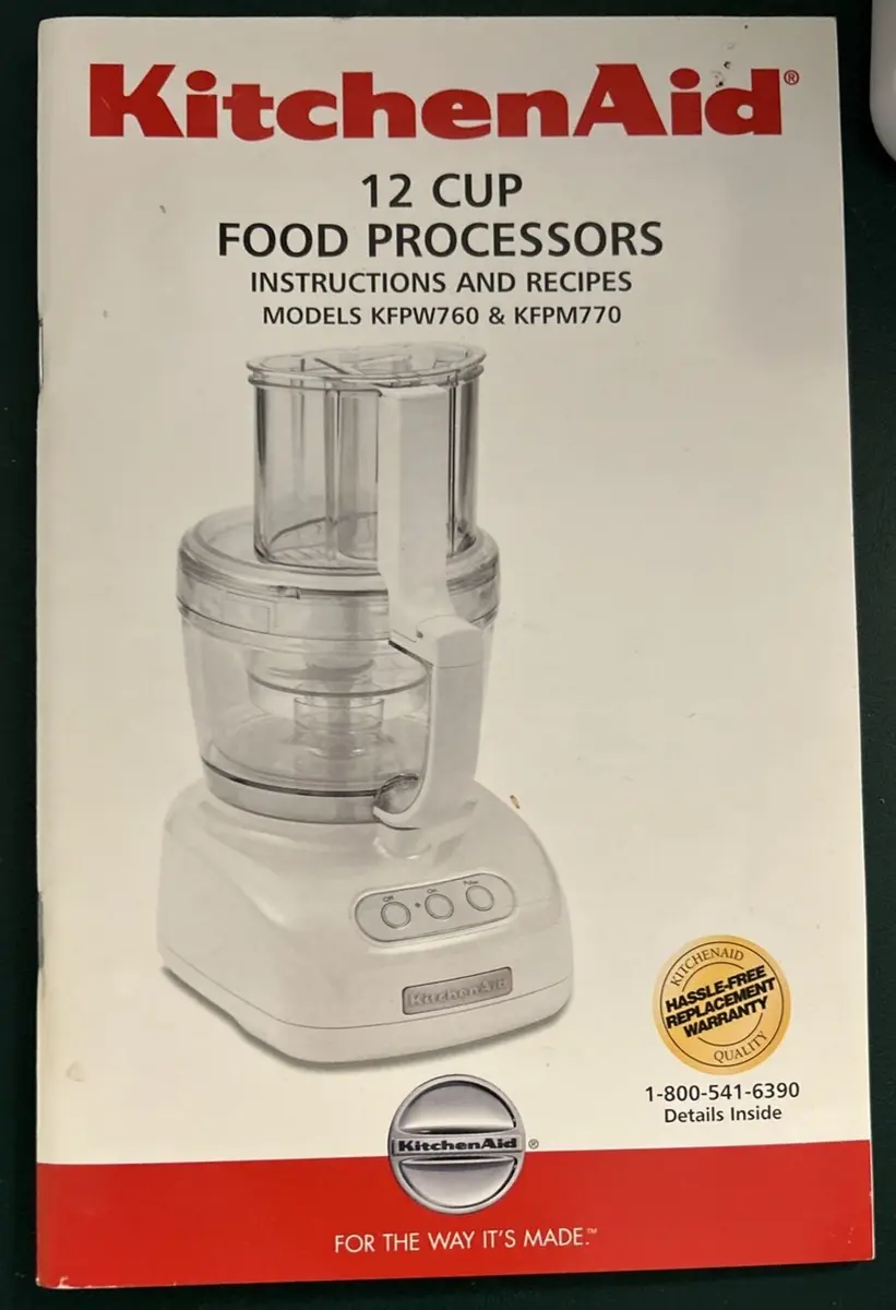 KitchenAid Food Processor Juicer Accessories 12-Cup & 4-Cup Bowls KFPW760  White
