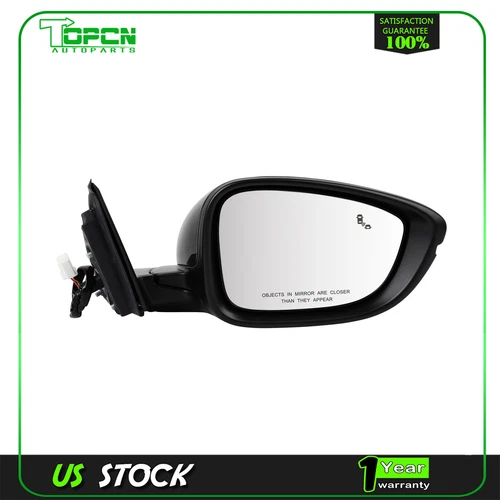 Passenger Side Mirror Power Heated Turn Signal BSM For 2018 Honda ACCORD 8 PIN