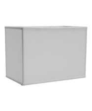 Rectangular Drum Lampshade 8x14  8x14 x 10 White