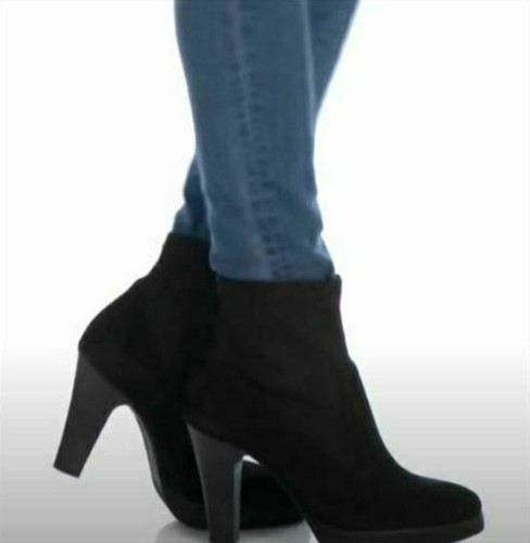 Paul Green Women's Arden Black Suede Boot/Booties Size 7 - Picture 8 of 11