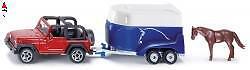 SIKU JEEP WITH HORSE TRAILER