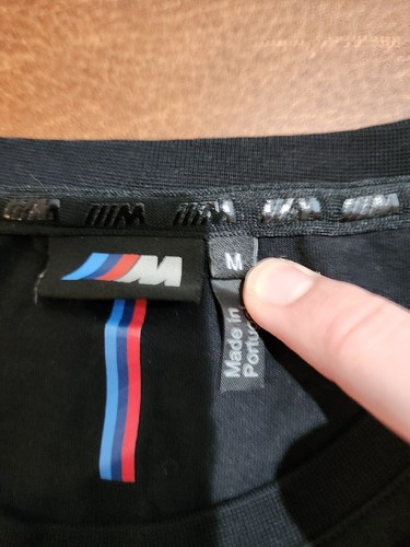 BMW 'M3' Graphic Men's MEDIUM S/S Black Logo T-Shirt EUC. SB21 - Picture 6 of 9