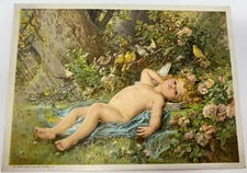 Vintage Mellin's Food Children Mellin's Food Boston MA Victorian Trading Card