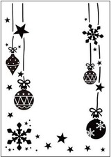 DARICE EMBOSSING ESSENTIALS ORNAMENTS HUNG EMBOSSING FOLDER