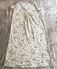 Floral Light Green/Fuchsia Flower Nightgown Looney Tunes Tweety Bird Size M