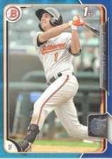 DARIEL ALVAREZ  ORIOLES  RC  2015 BOWMAN PROSPECTS #BP145 - BLUE #d/150